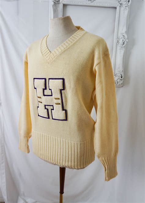 vintage high school letter sweaters.